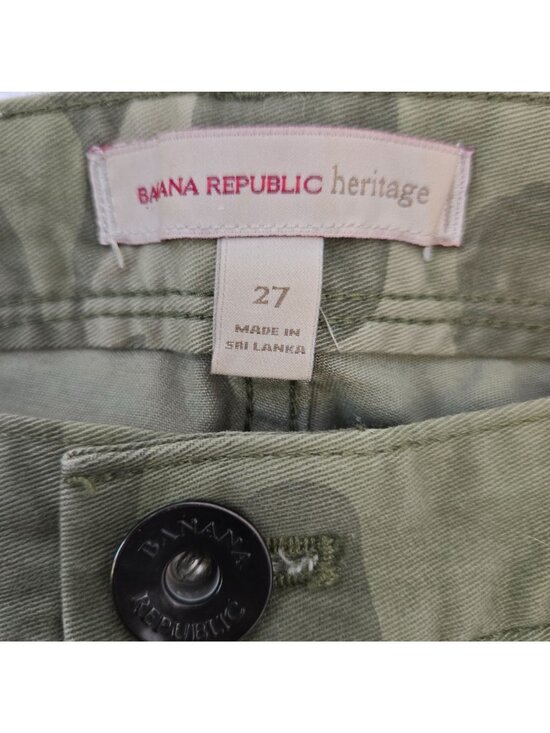 Banana Republic Heritage Fit Camouflage Zip Ankle Pants Size 27 - Picture 3 of 7